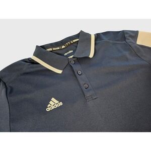 Adidas Polo Shirt Mens Large Navy Blue Climalite S131873B Short Sleeve